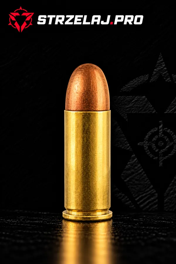 Nabój rewolwerowy .38 Special, .38 Smith & Wesson Special: zdjęcie na czarnym tle