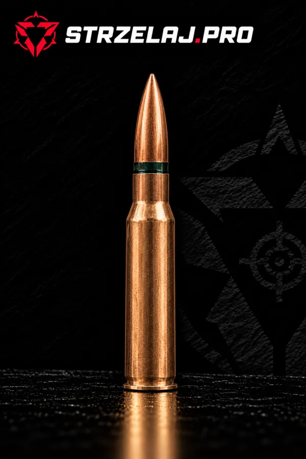 Nabój karabinowy 7,62×54R, 7,62×54 mm R: zdjęcie na czarnym tle