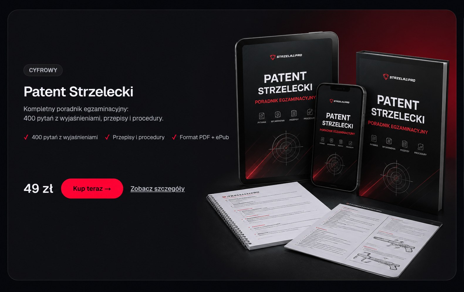 eBook Patent Strzelecki STRZELAJ.PRO: PDF i ePub na tablecie, telefonie i w wersji drukowanej